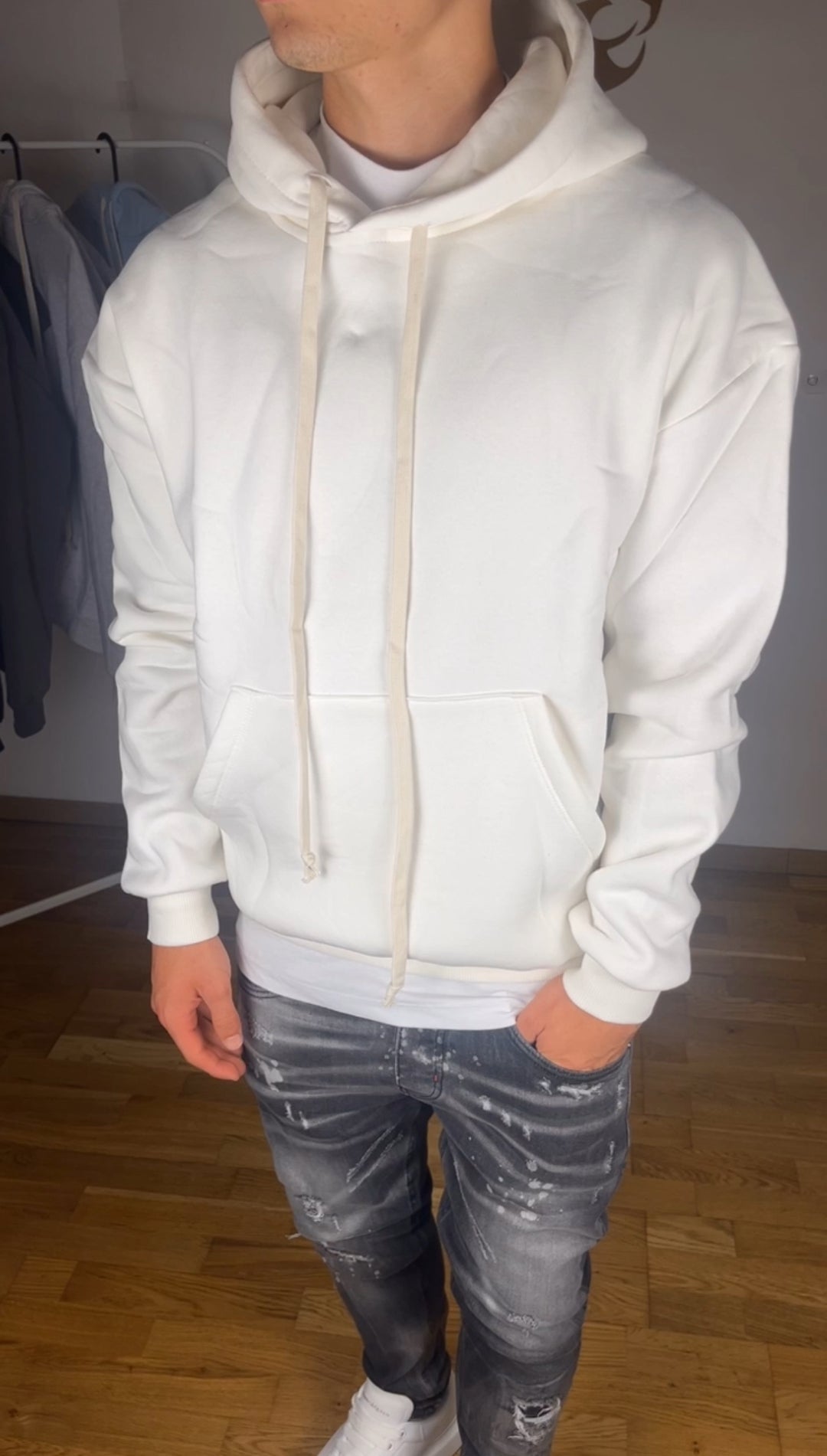 SWEAT-SHIRT EN COTON BLANC