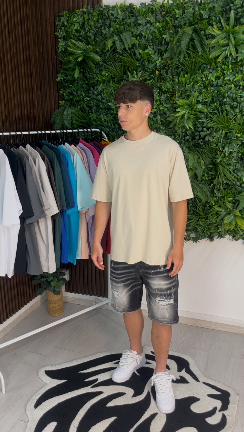 T-SHIRT GIROCOLLO BEIGE