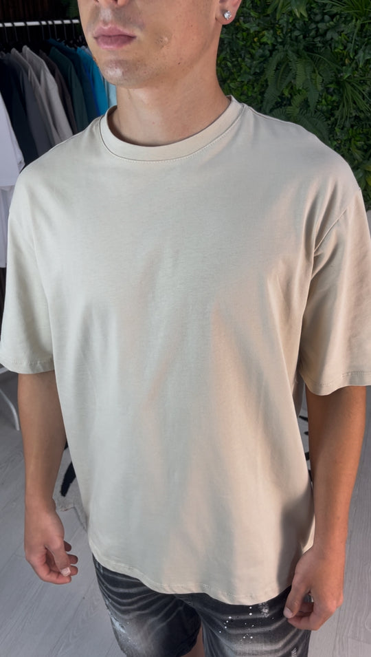 Beige crewing t-shirt