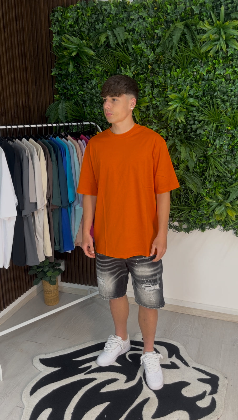 T-SHIRT GIROCOLLO ARANCIONE
