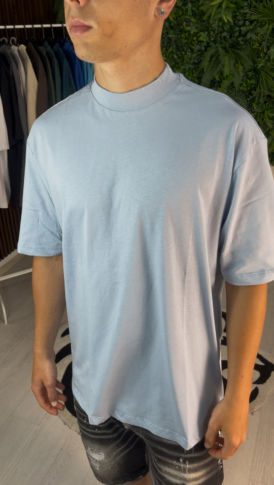 High neck t-shirt celestial