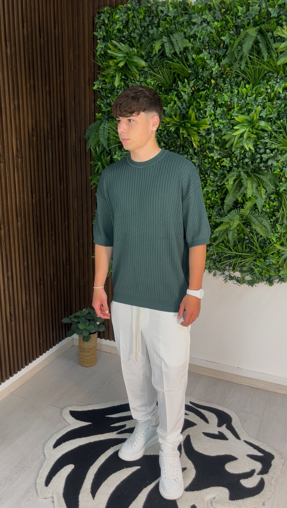 MAGLIA CLASSIQUE VERDE GUCCI