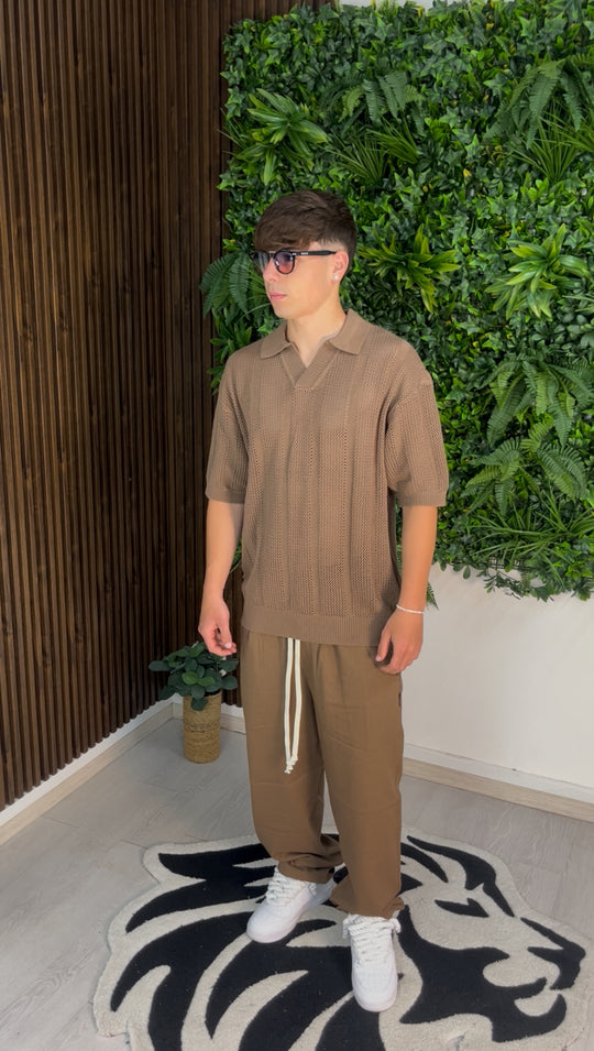 POLO EMBLEM BROWN