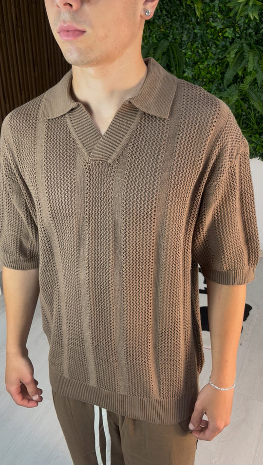 POLO EMBLEM BROWN