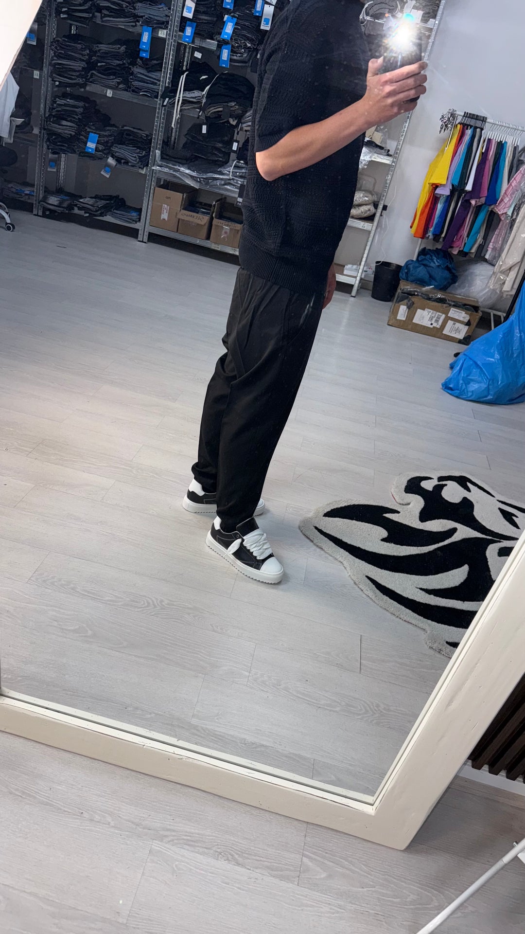 SCARPE NEXUS NERE/BIANCHE IN PELLE