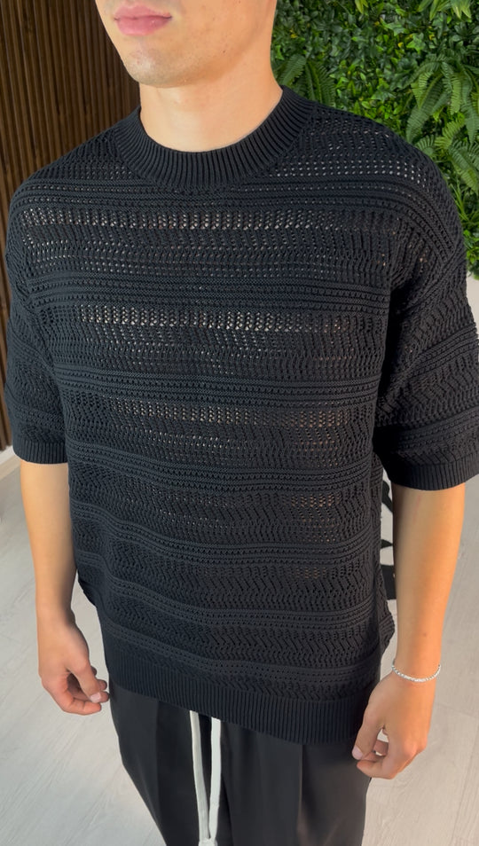 MAGLIA AMALFI NERA