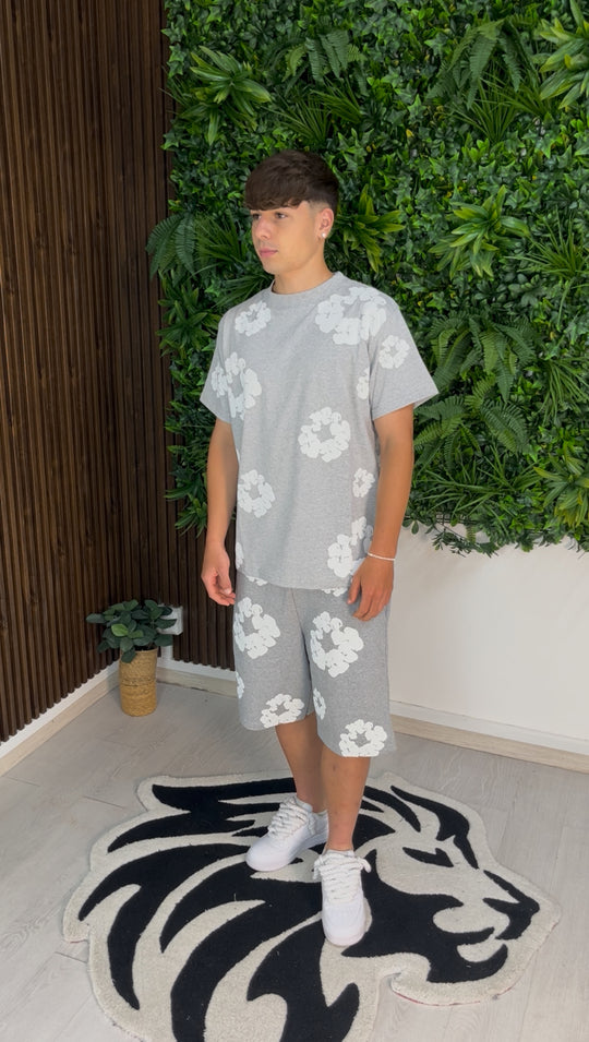 COMPLETO FLOWER GRIGIO