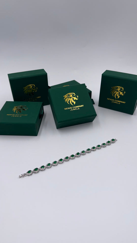 BRACCIALE ROYAL TEAR - EMERALD