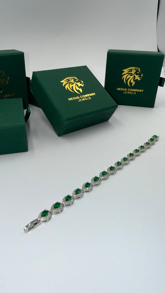 BRACCIALE ROYAL TEAR - EMERALD