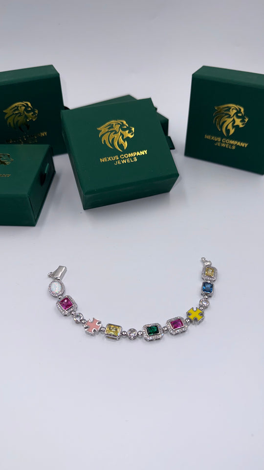 BRACCIALE GEMSTONE SILVER