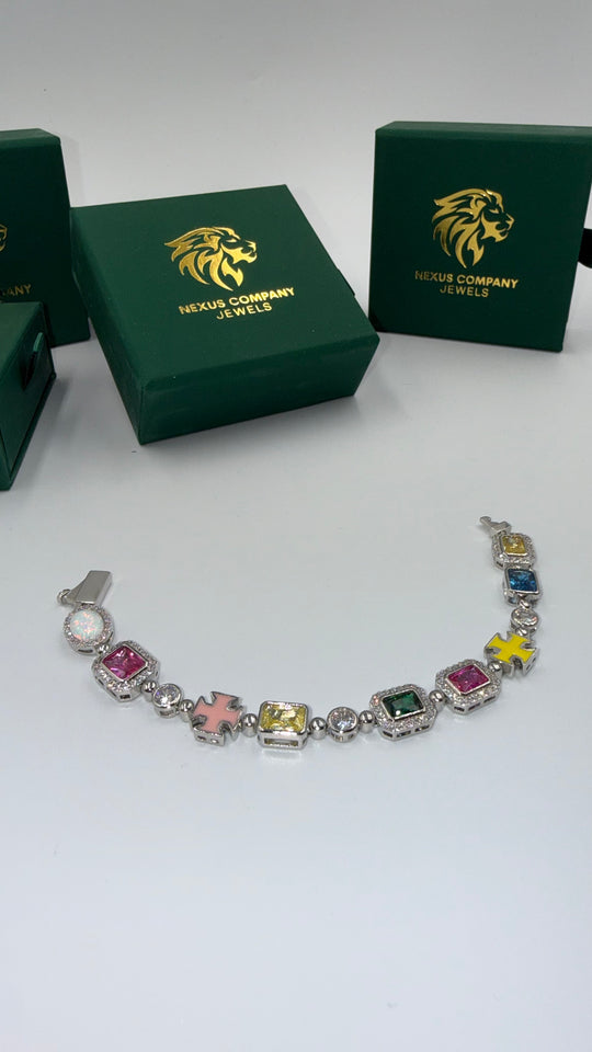 BRACCIALE GEMSTONE SILVER