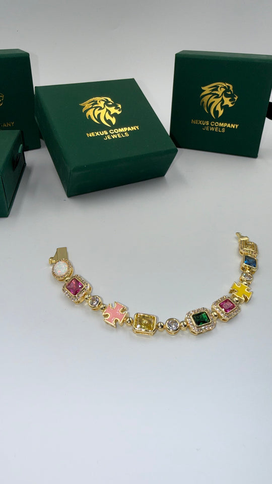 BRACCIALE GEMSTONE GOLD