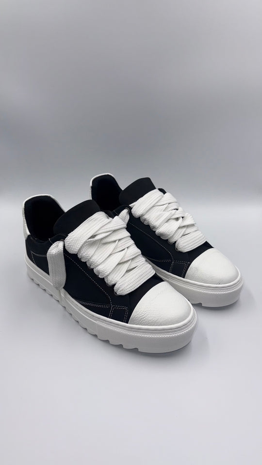 SCARPE NEXUS NERE/BIANCHE IN CAMOSCIO