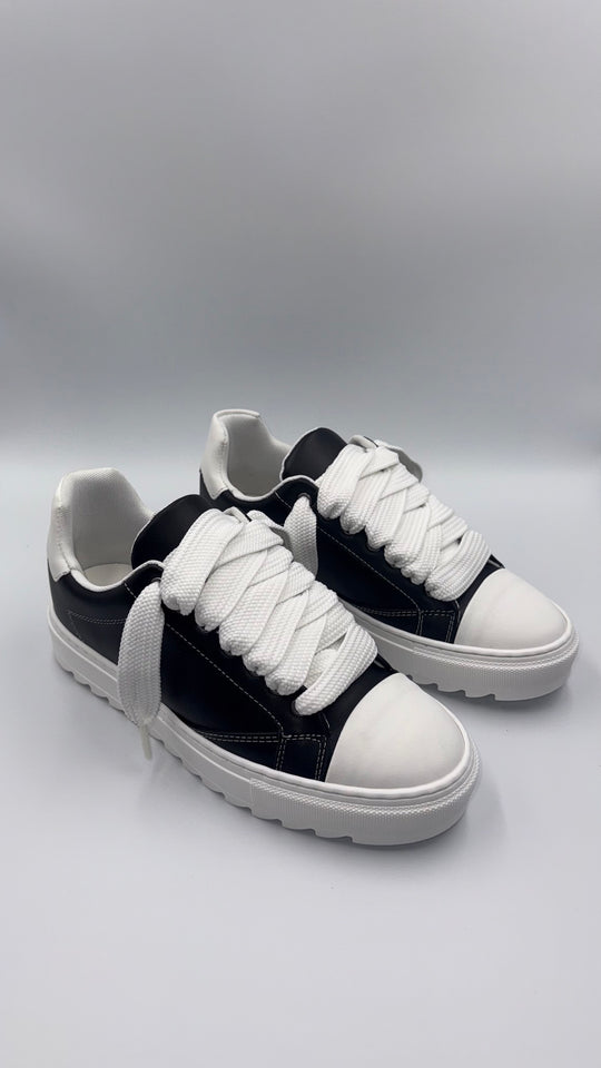 SCARPE NEXUS NERE/BIANCHE IN PELLE