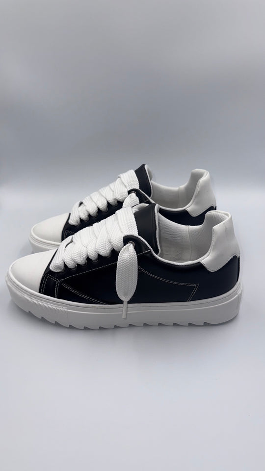 SCARPE NEXUS NERE/BIANCHE IN PELLE