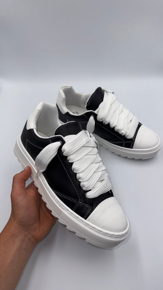 SCARPE NEXUS NERE/BIANCHE IN PELLE