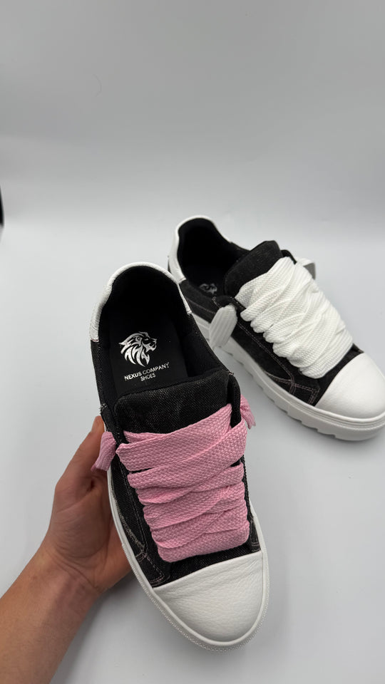 SCARPE NEXUS NERE/ROSA JEANS