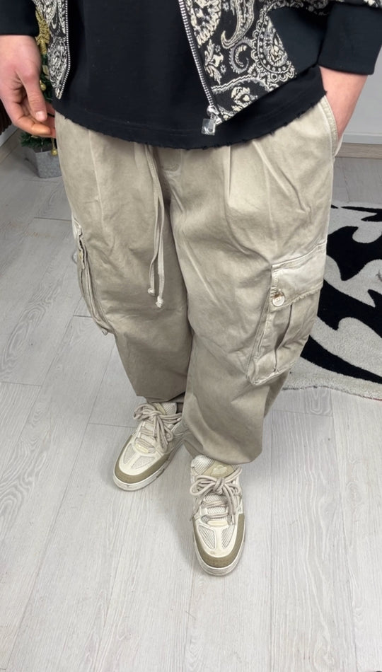 CARGO OVER STONEWASH BEIGE