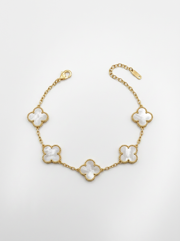BRACCIALE AURUM QUARTZ GOLD WHITE