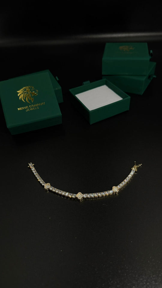 BRACCIALE DIAMOND EMPIRE ORO/BIANCO