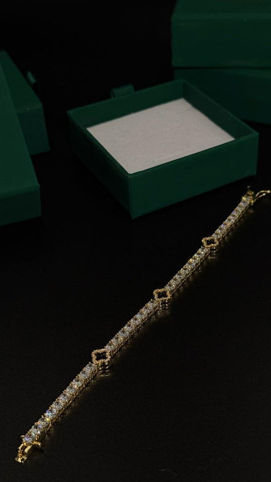 BRACCIALE DIAMOND EMPIRE ORO/NERO
