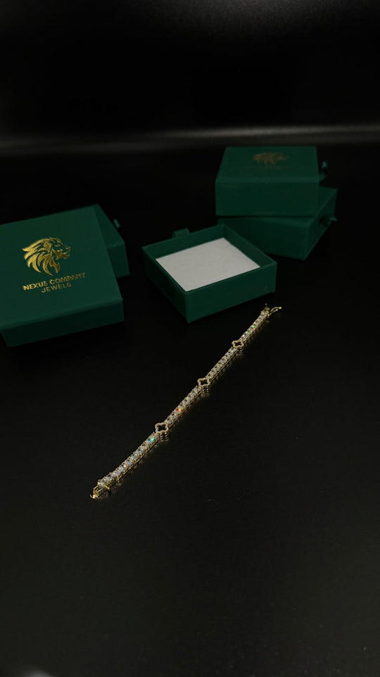 BRACCIALE DIAMOND EMPIRE ORO/NERO